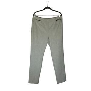J. McLaughlin Gray Pull On Elastic Waist Casual Trouser Pants Size 14